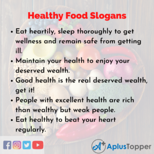 5 Slogans On Healthy Food In English 300x300 