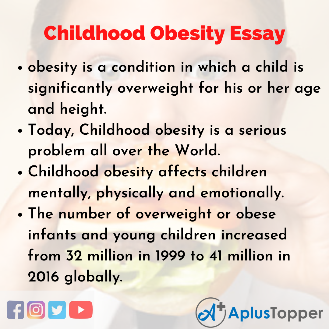 childhood obesity essay introduction
