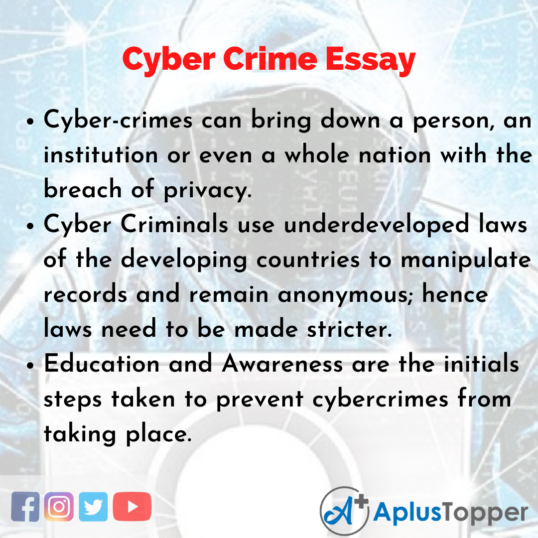 write an essay on cyber crime