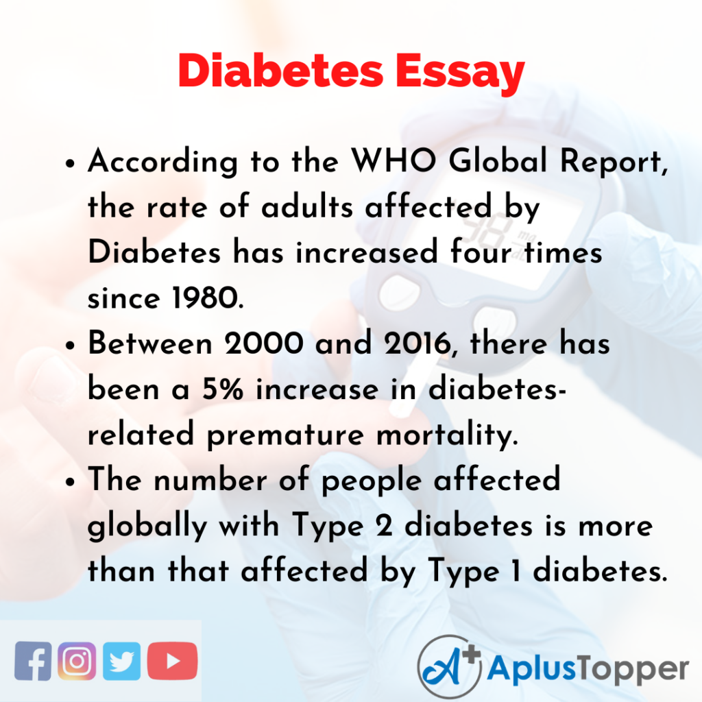 essay writing about diabetes
