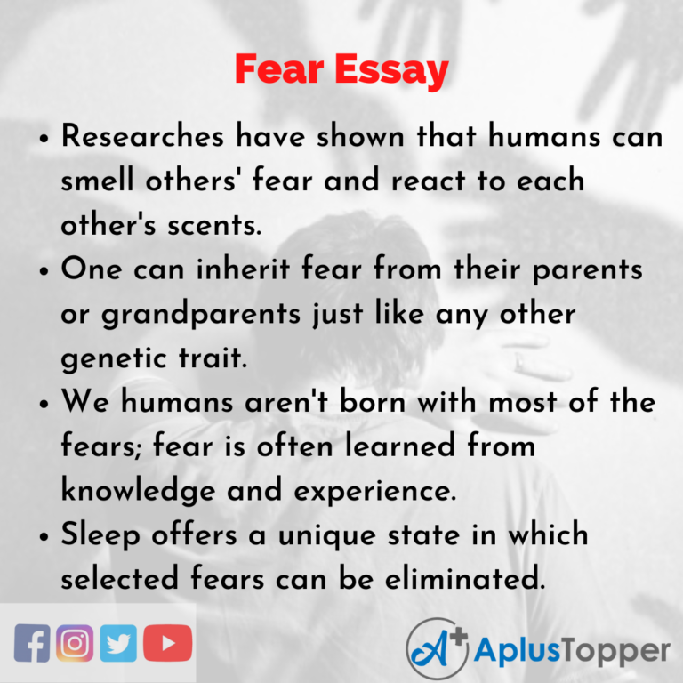 title for fear essay