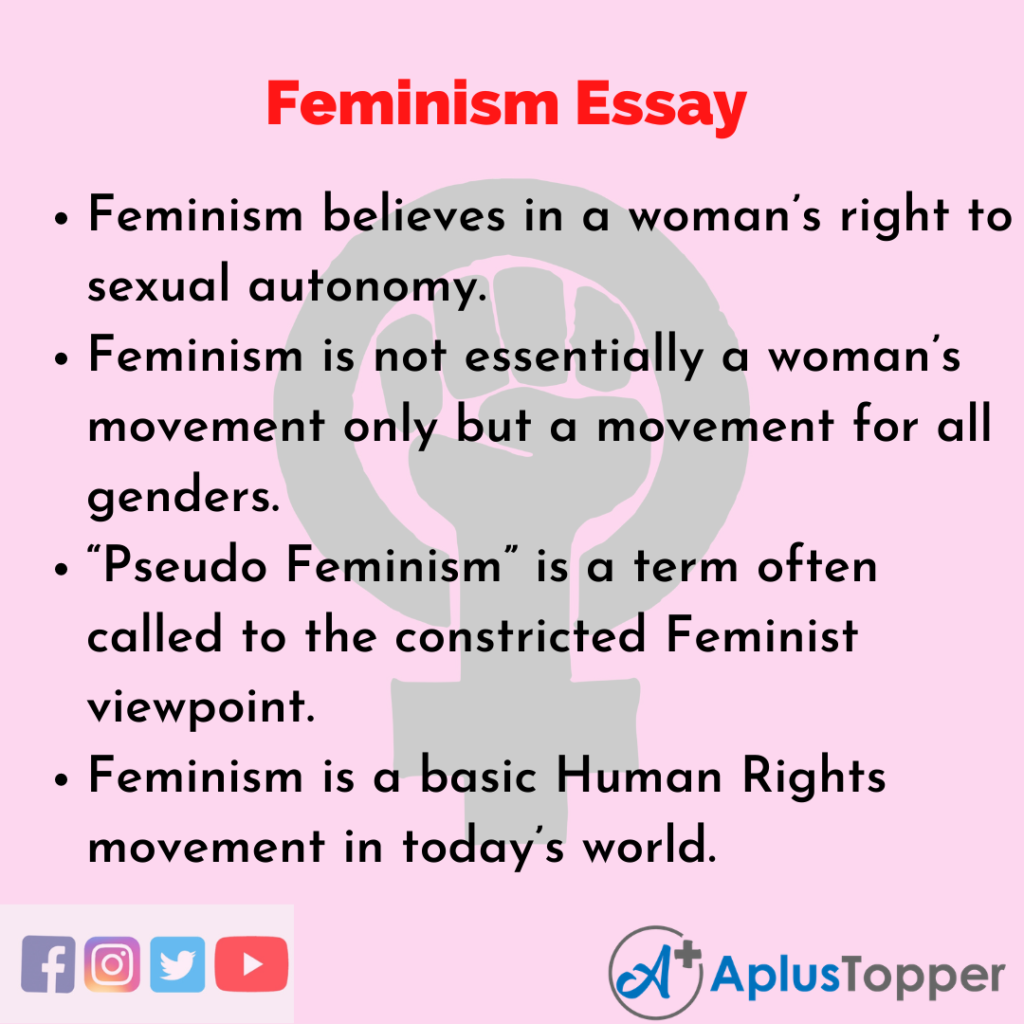 a thesis statement on feminism