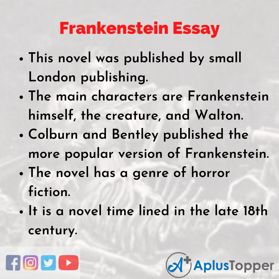 frankenstein character essay