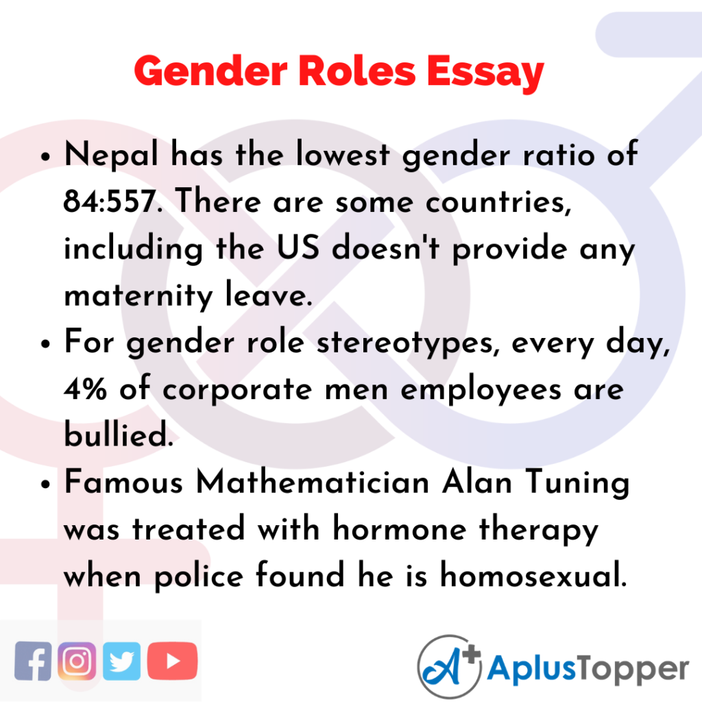 essay on role of gender