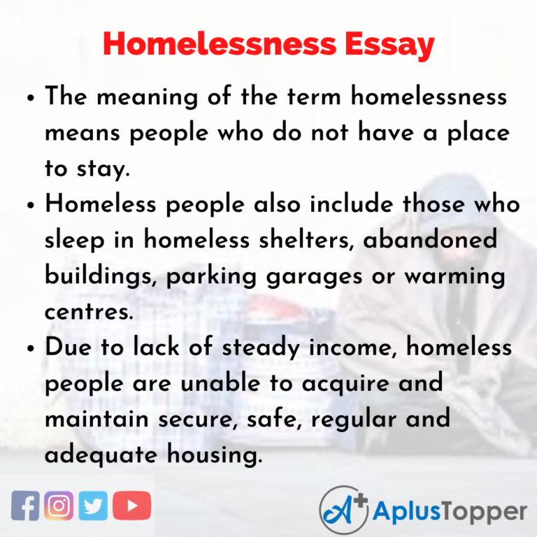 thesis statement for homelessness examples