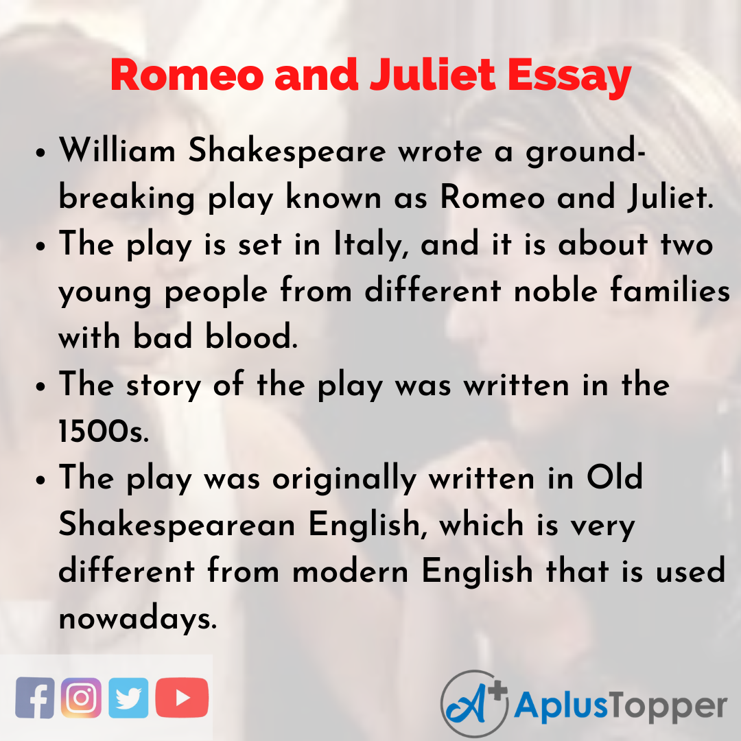 romeo and juliet essay summary