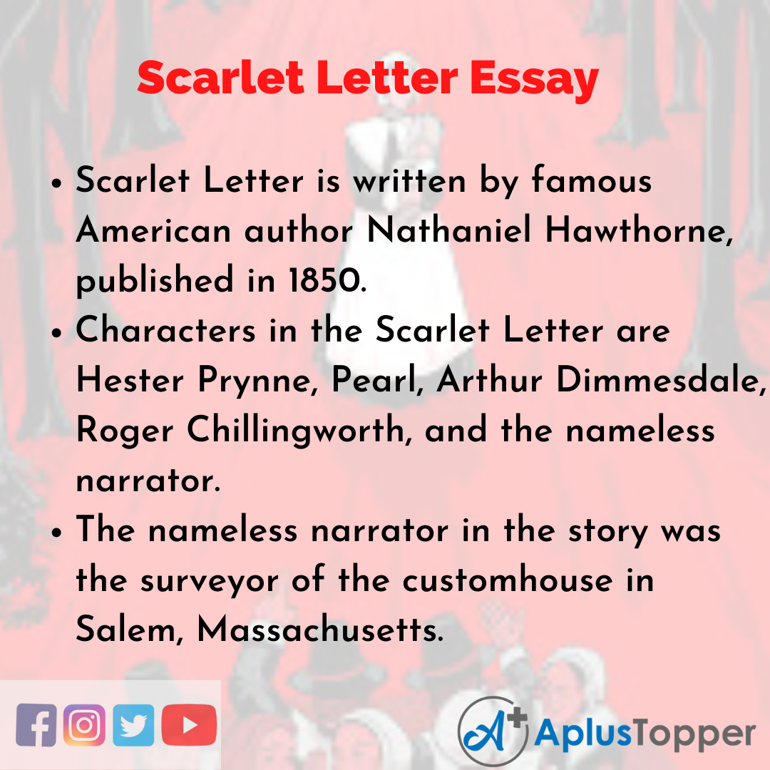 thesis statement scarlet letter