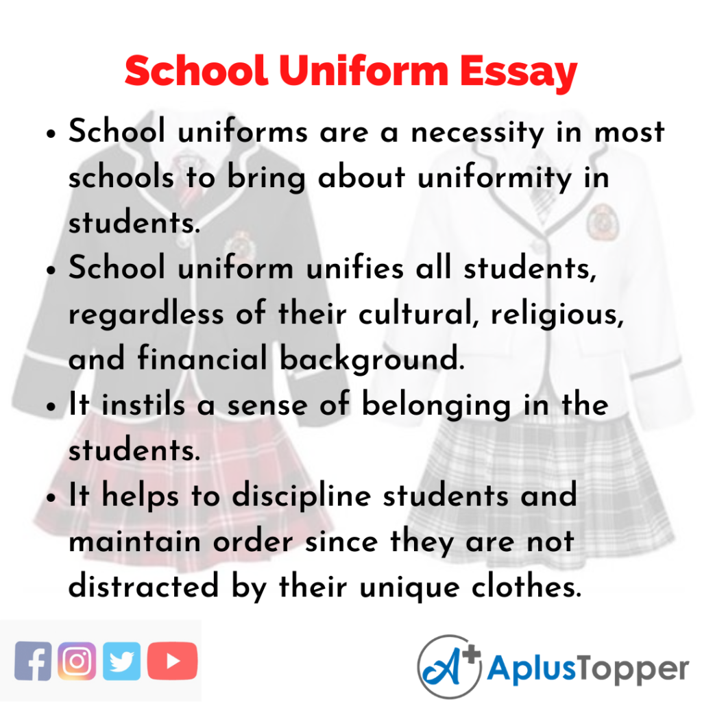 school uniforms are good essay