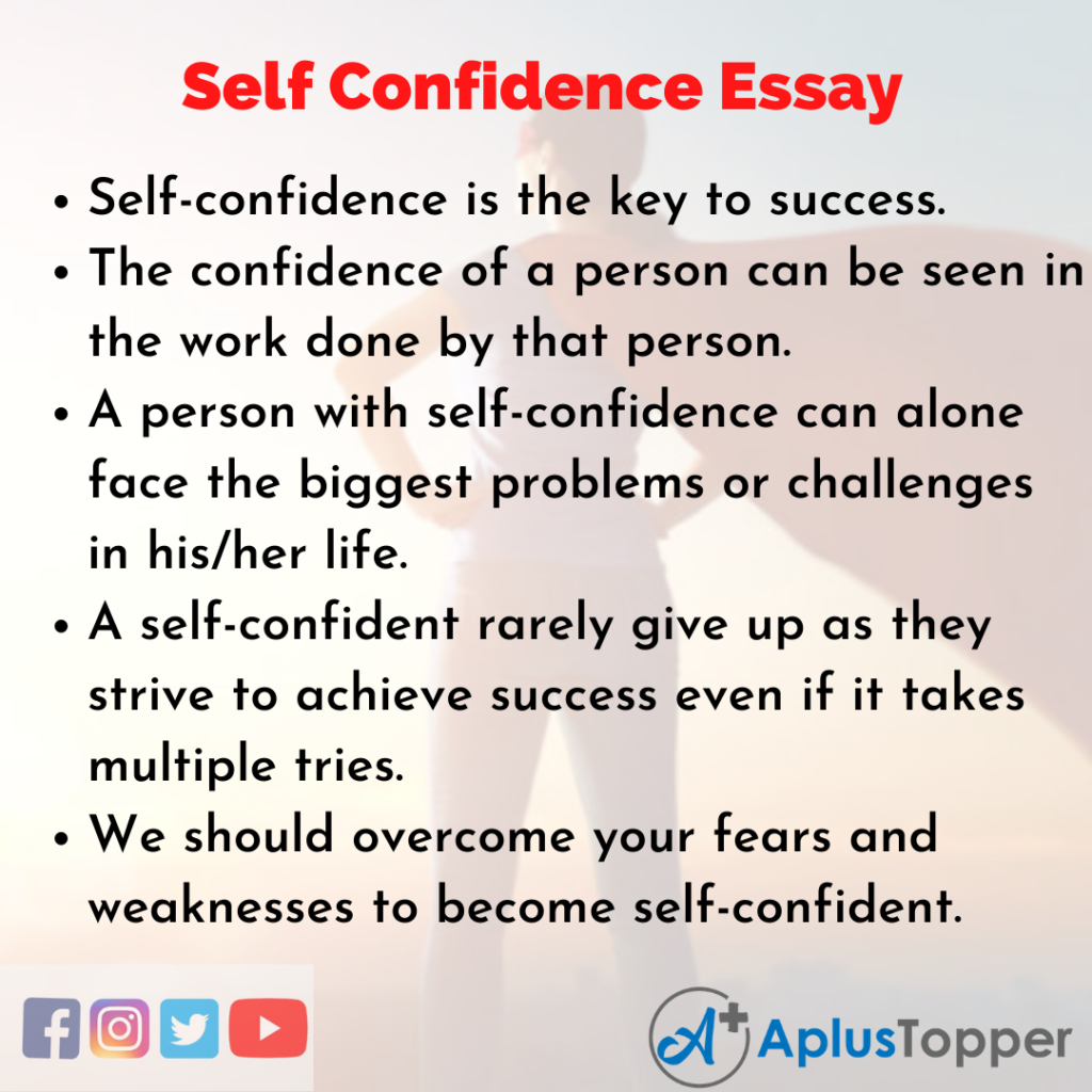 self confidence is key to success essay