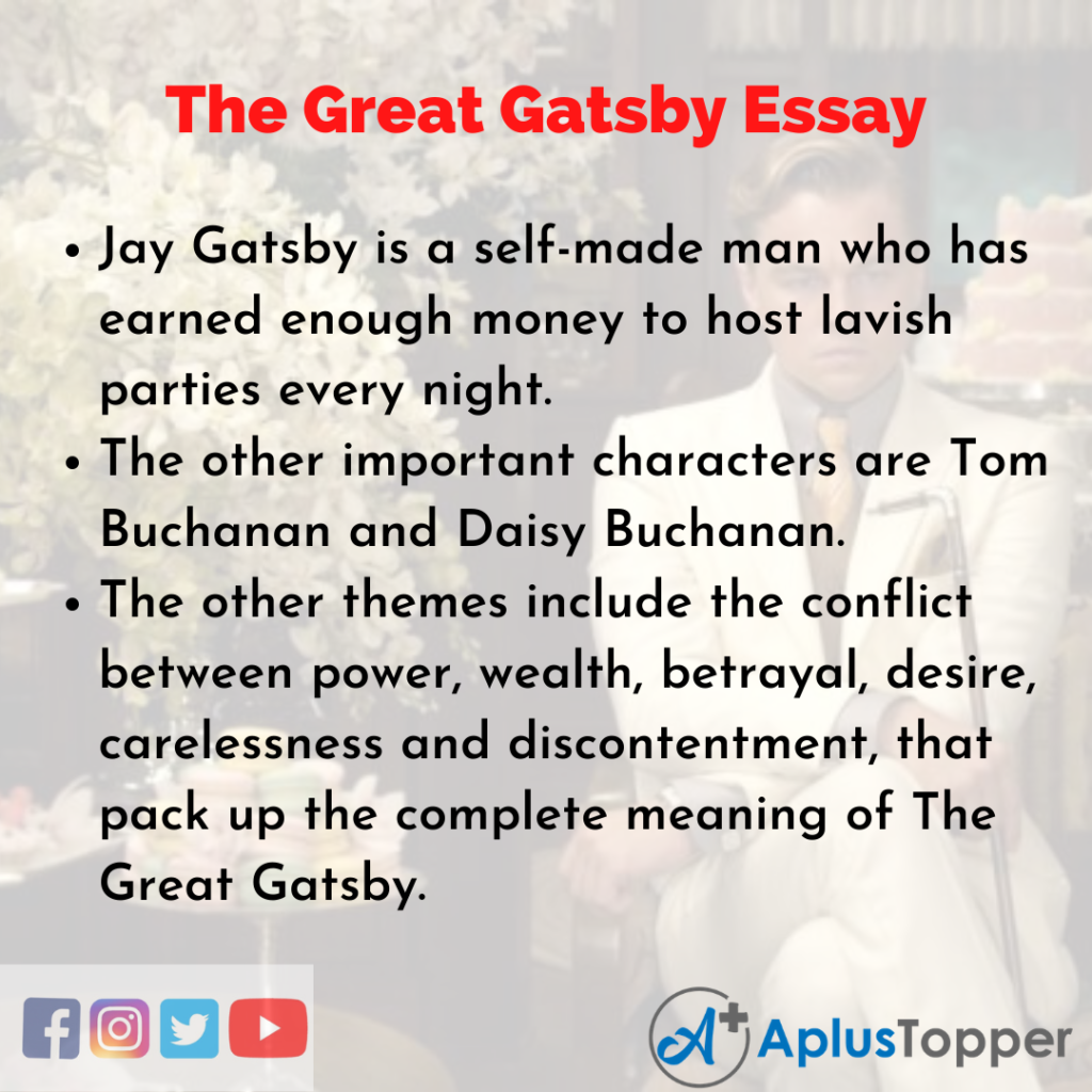 the great gatsby essay on gatsby