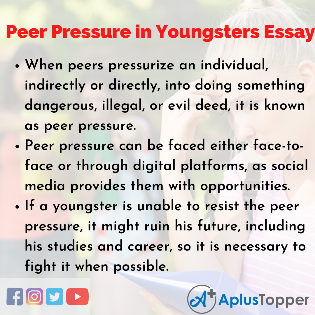 essay on peer pressure harmful or beneficial