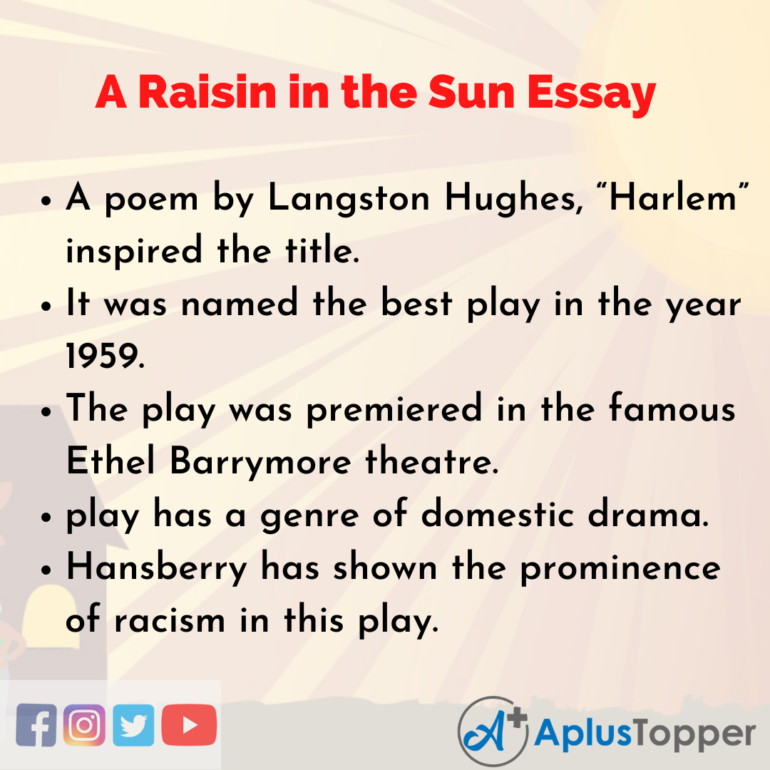 literary analysis essay a raisin in the sun