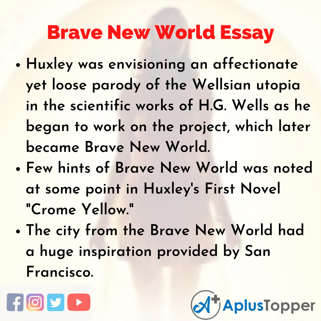 essay questions for brave new world