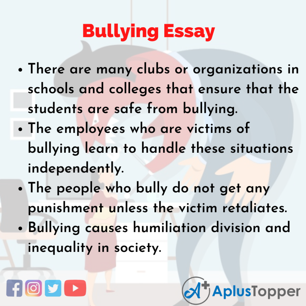 conclusion essay bullying