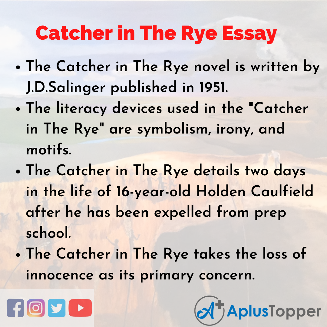 thesis statement of the catcher in the rye