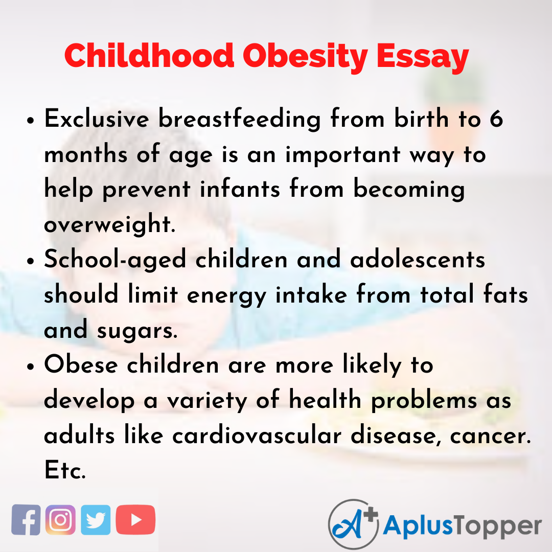 childhood obesity thesis statement examples