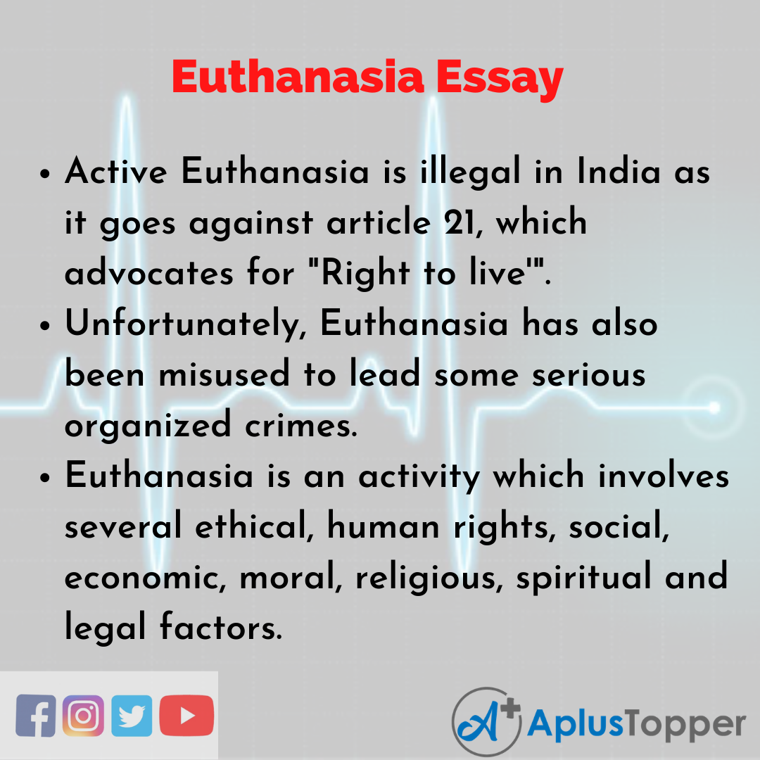 cons of euthanasia essay