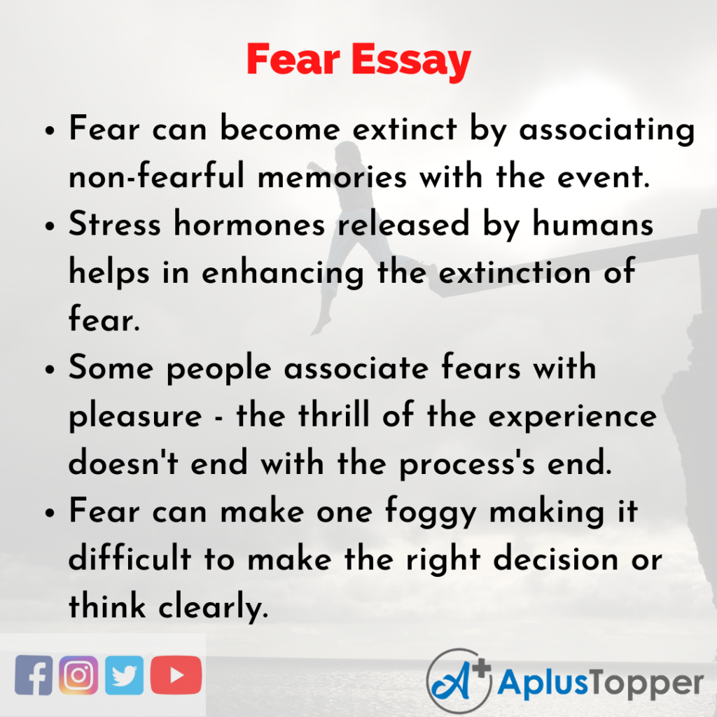 college essay about overcoming fear