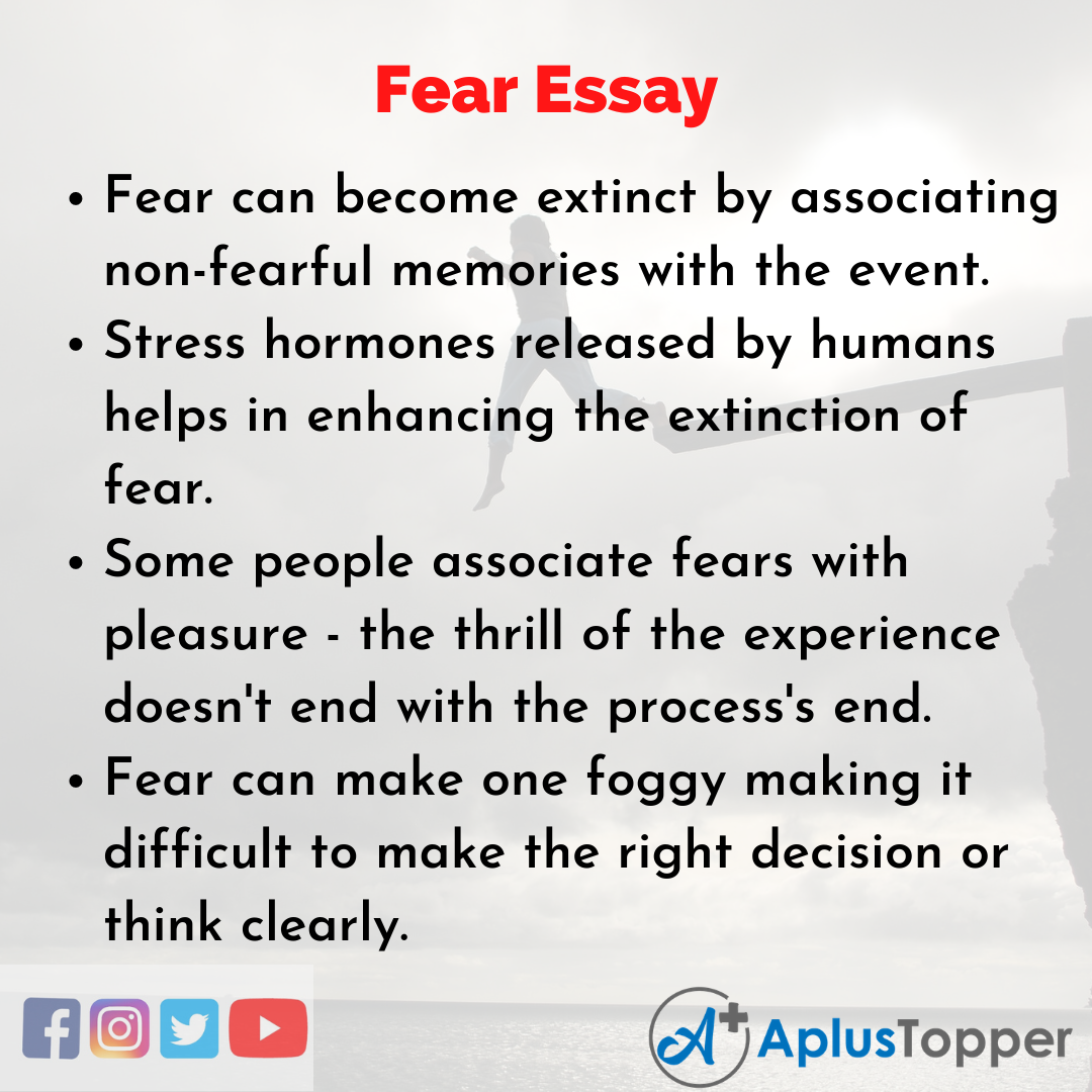 essay about how to overcome fear