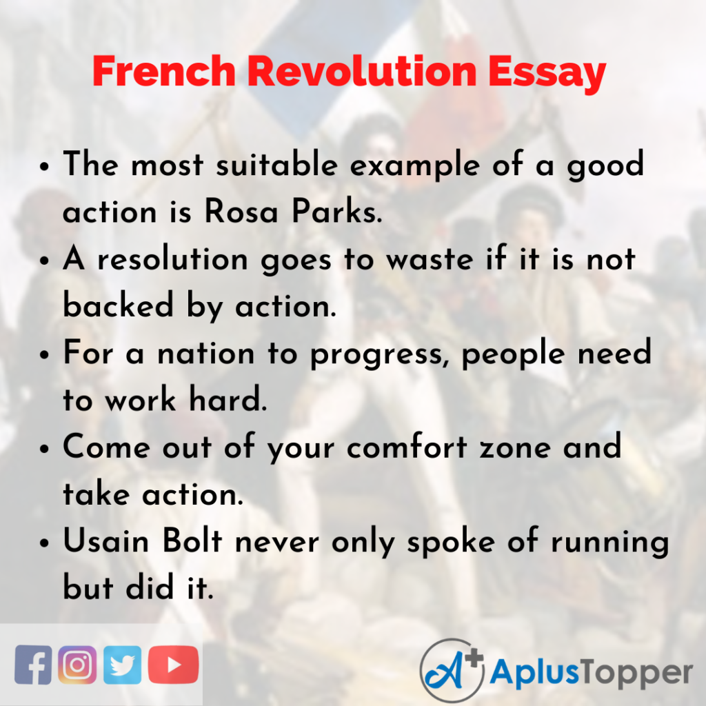 an example of a french essay