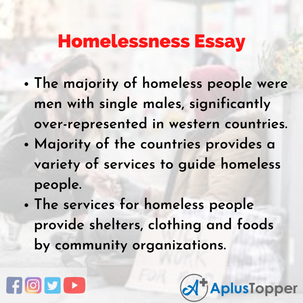 homelessness cause essay