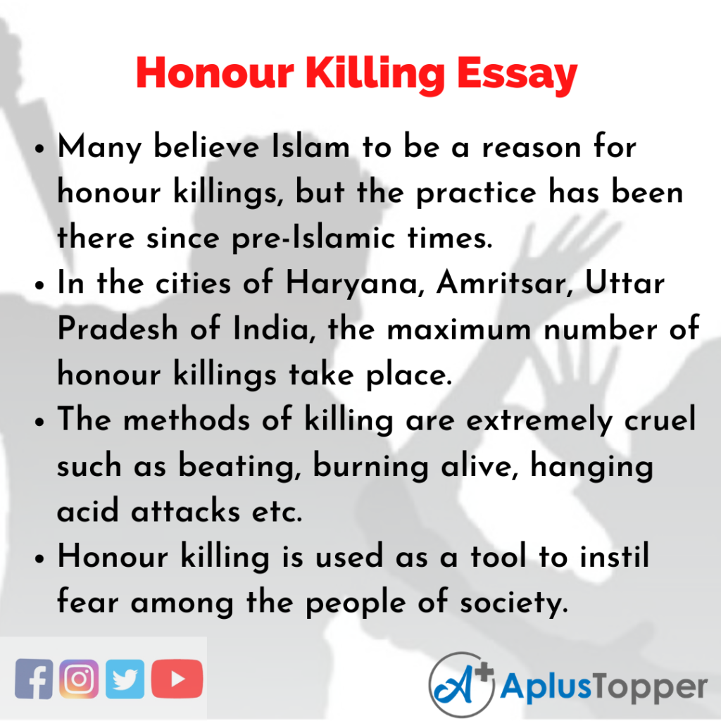 honour killing essay 250 words