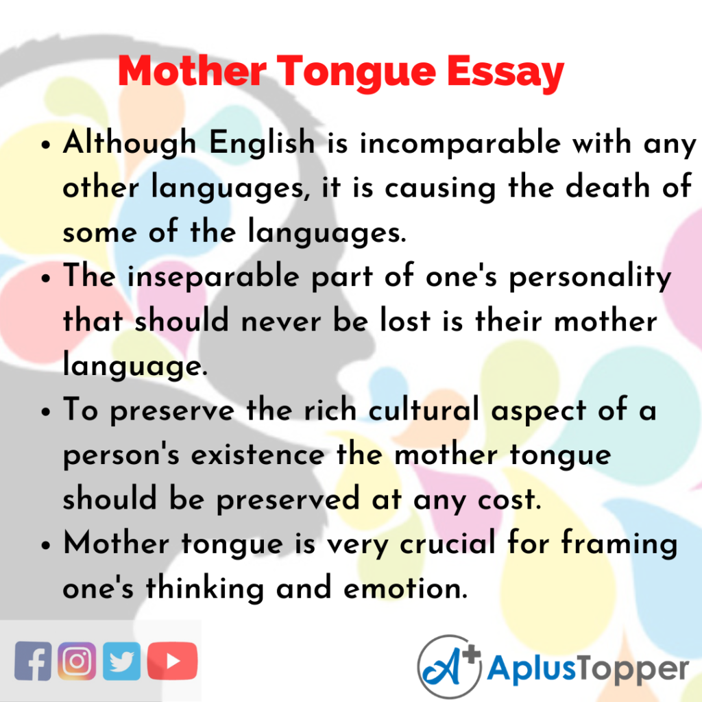 mother tongue love essay