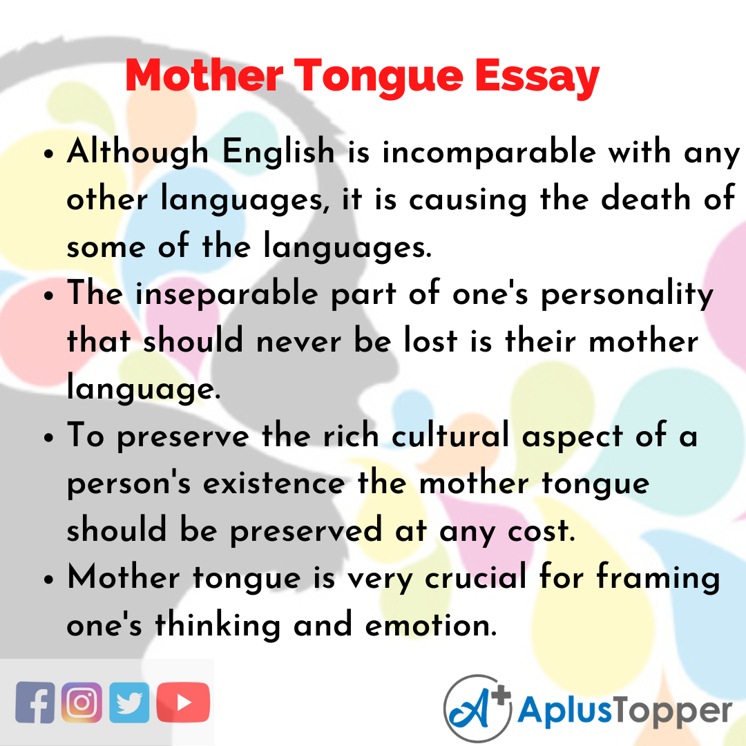small essay on mother tongue