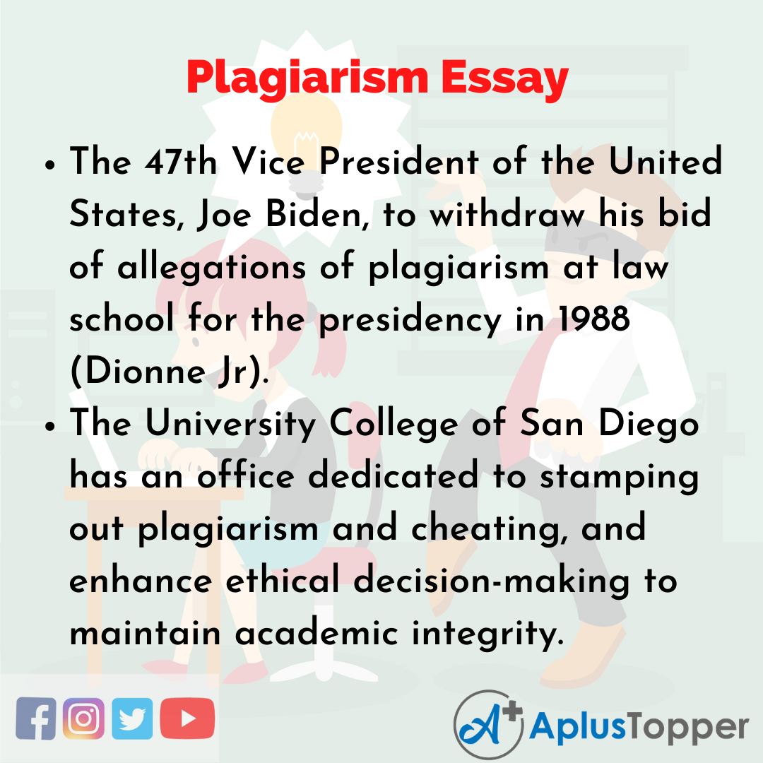 example essay on plagiarism