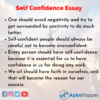role of self confidence essay