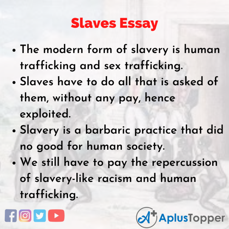 thesis example of slavery