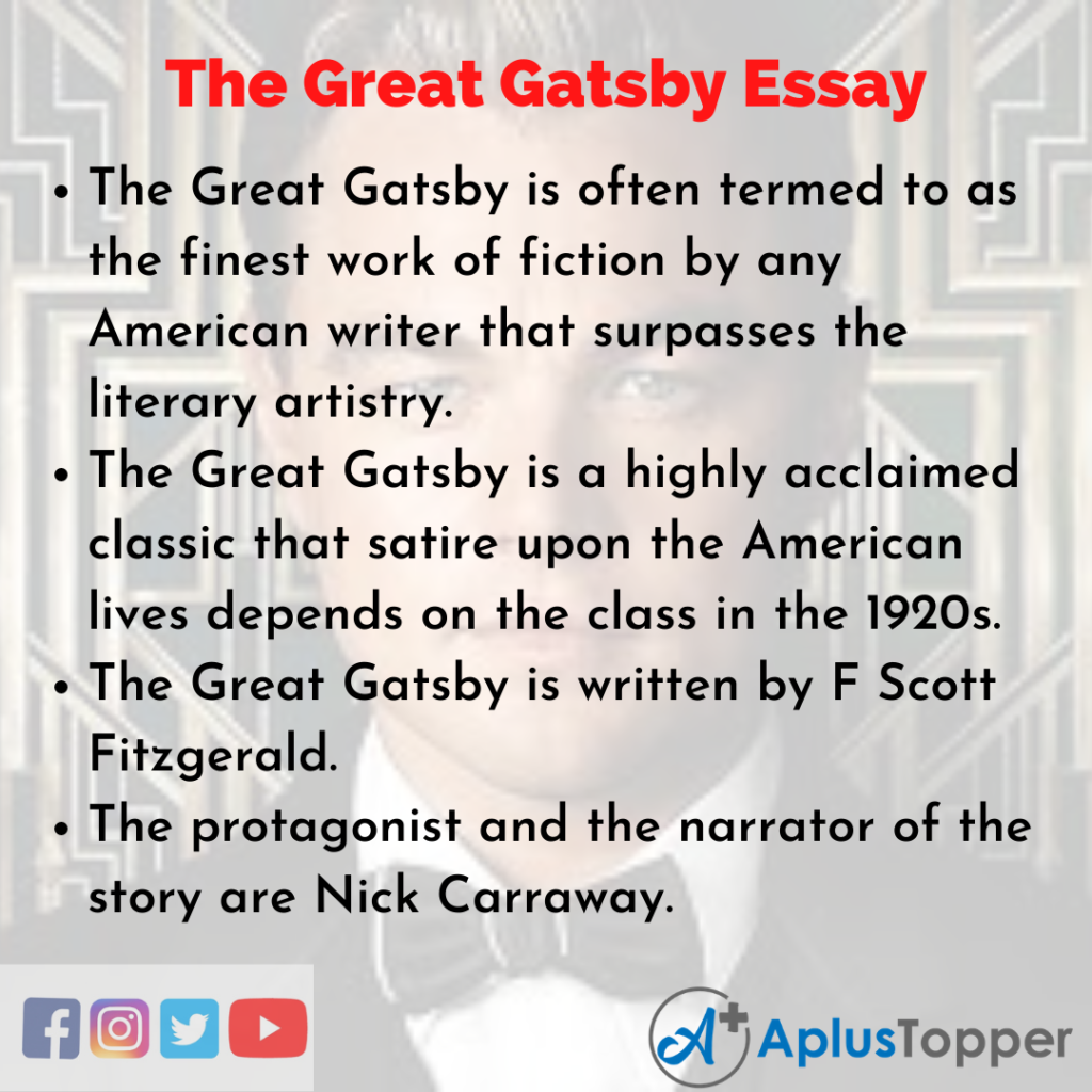 the great gatsby free essay