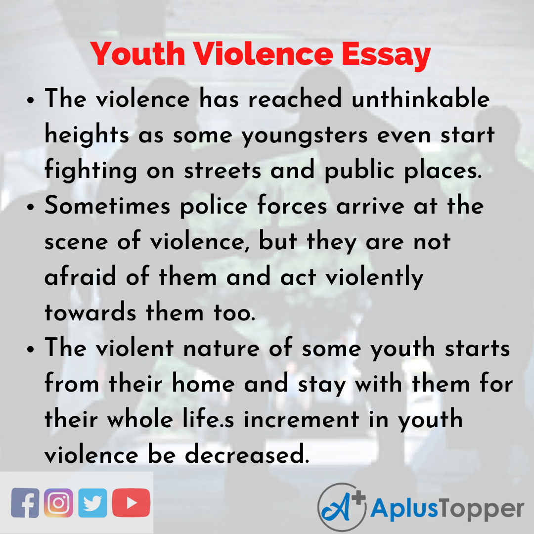 essay about violence in society