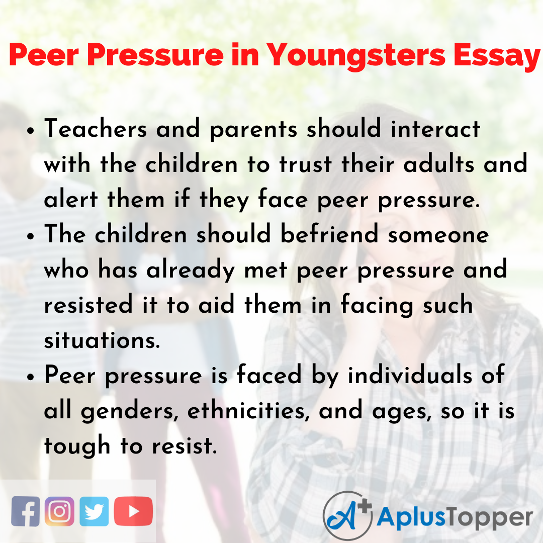 essay on impact of peer pressure