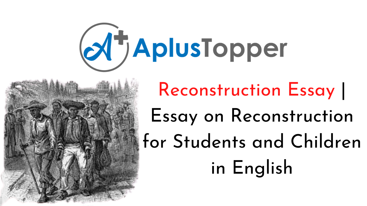 argument essay about reconstruction