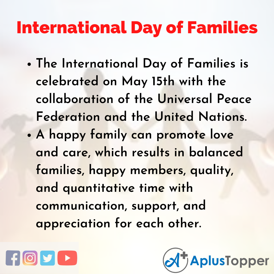essay on global family day