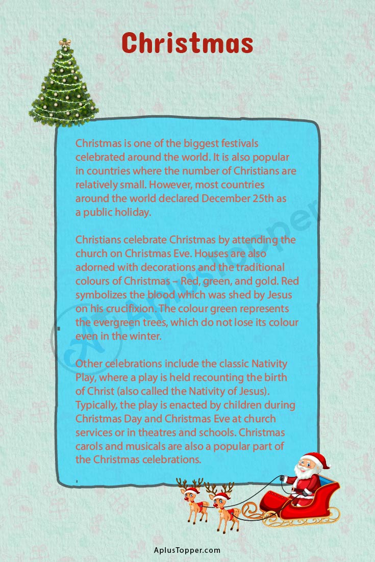 christmas essay in english for class 10