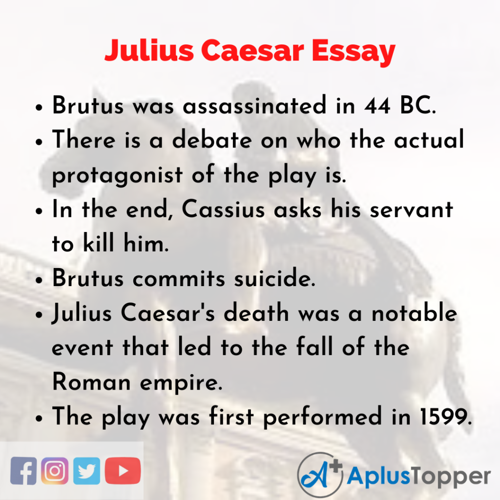 julius caesar summary essay