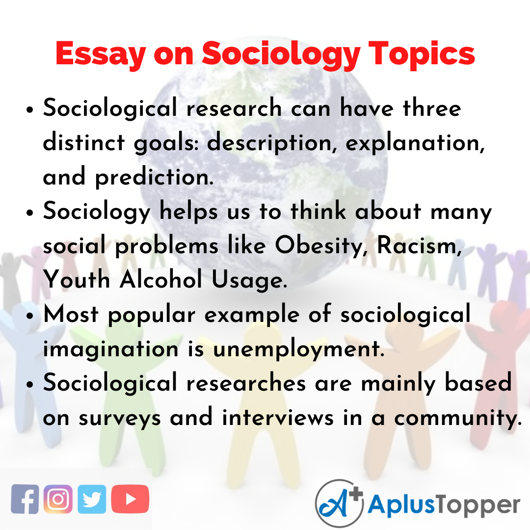 sociology topics for an essay