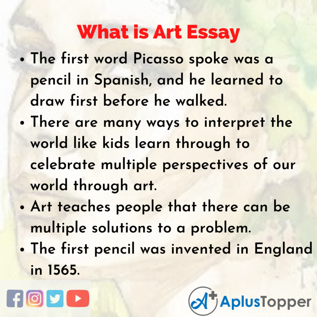 what is art in your own opinion essay