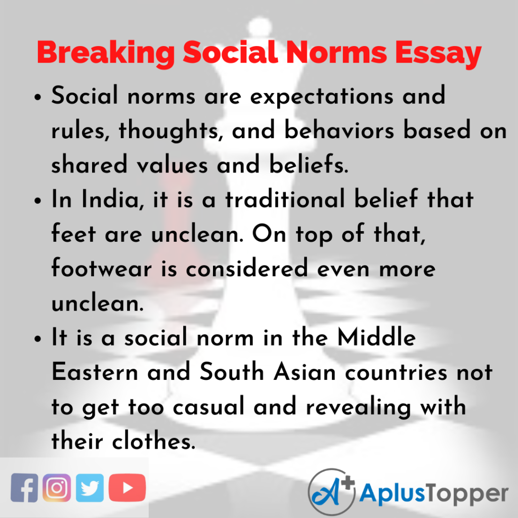 why are social norms importance essay