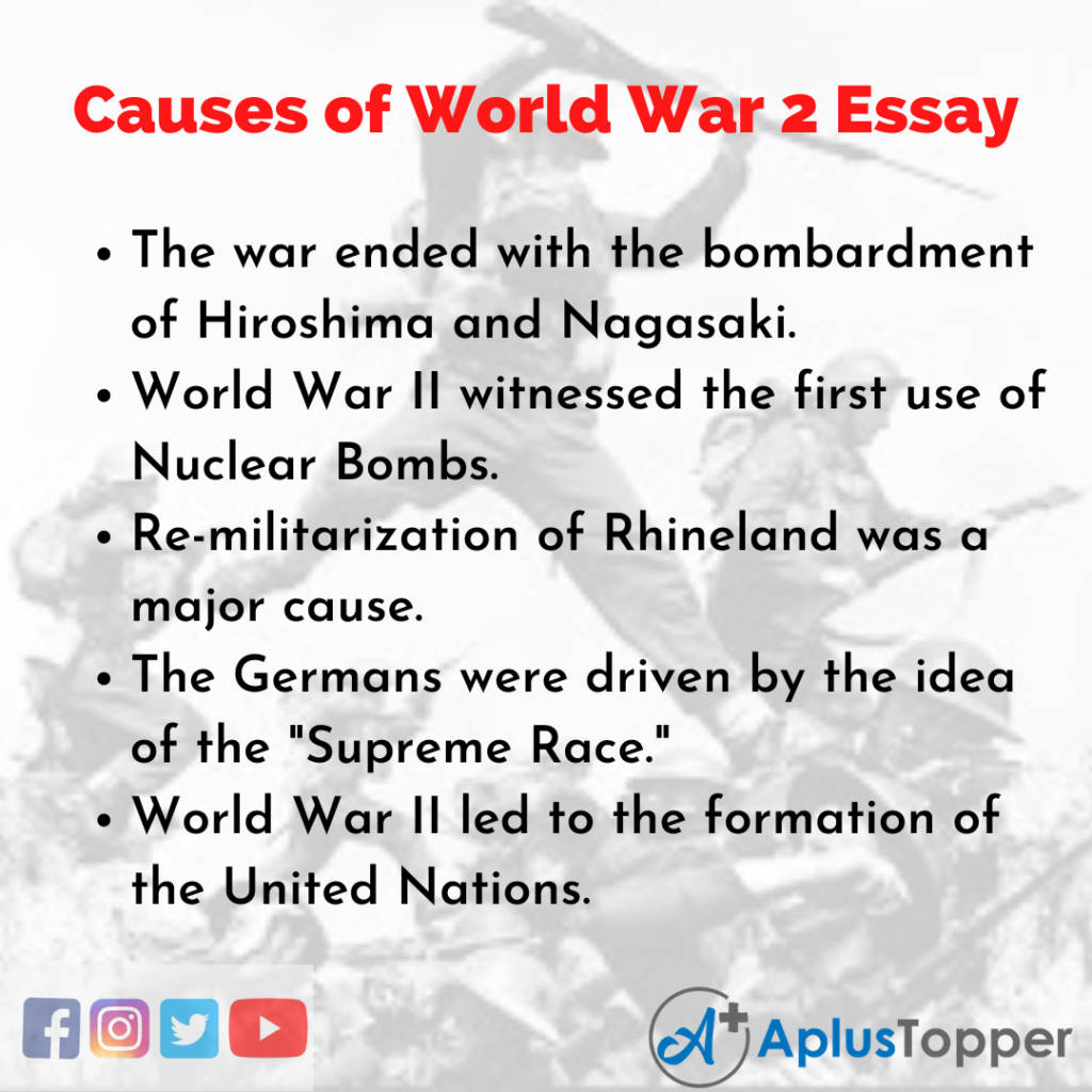 analytical essay on world war 2