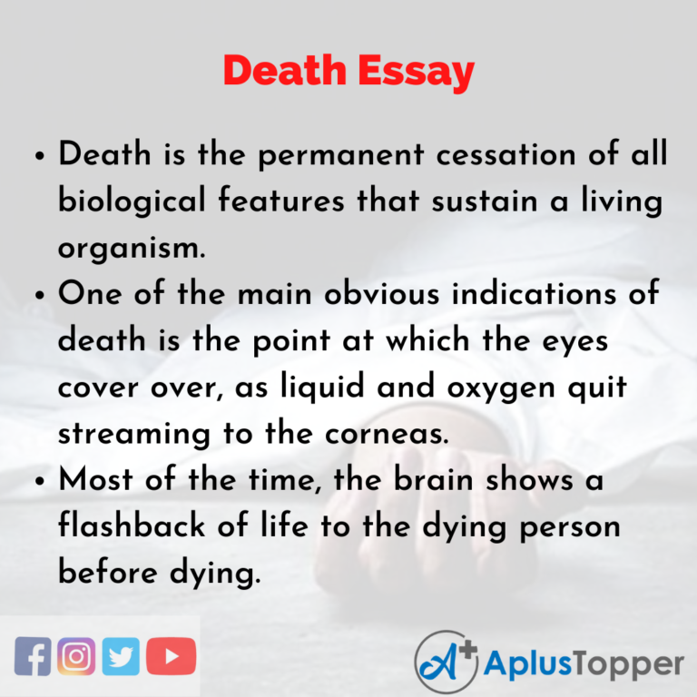 the inevitability of death essay