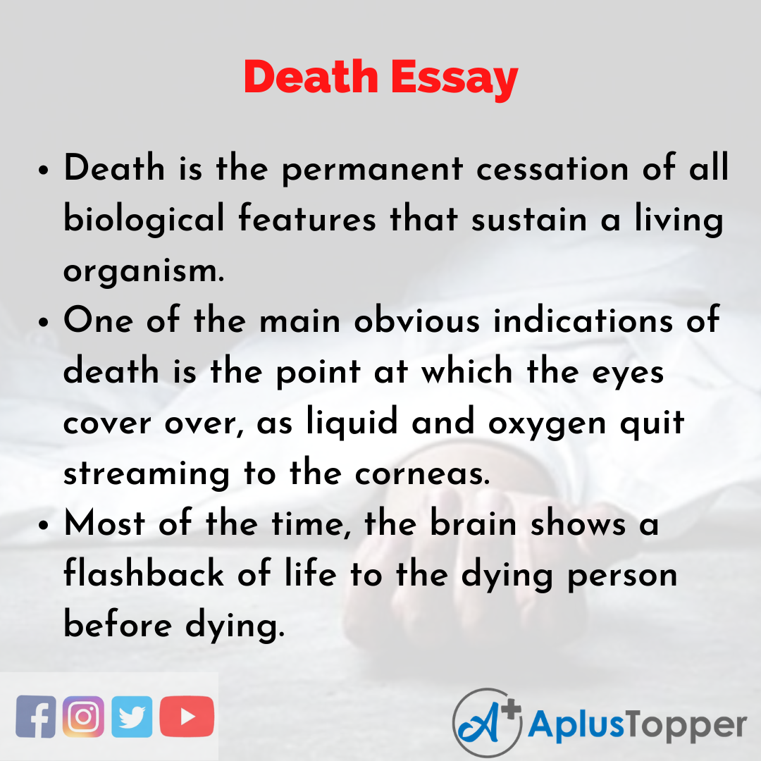 thesis statement with death
