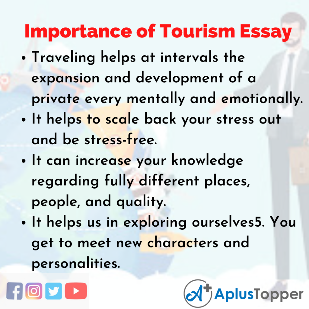 essay of tourist in english