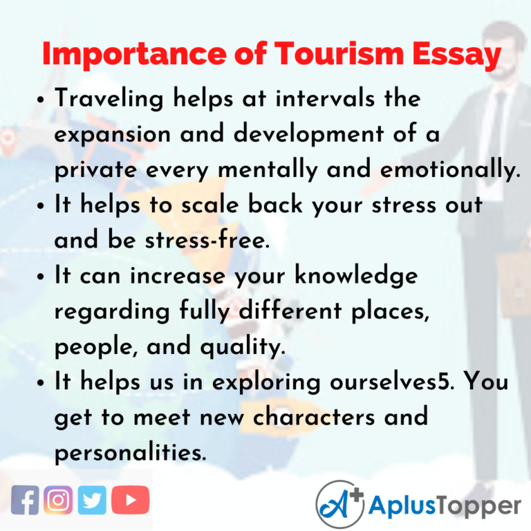 essay about advantages of tourism