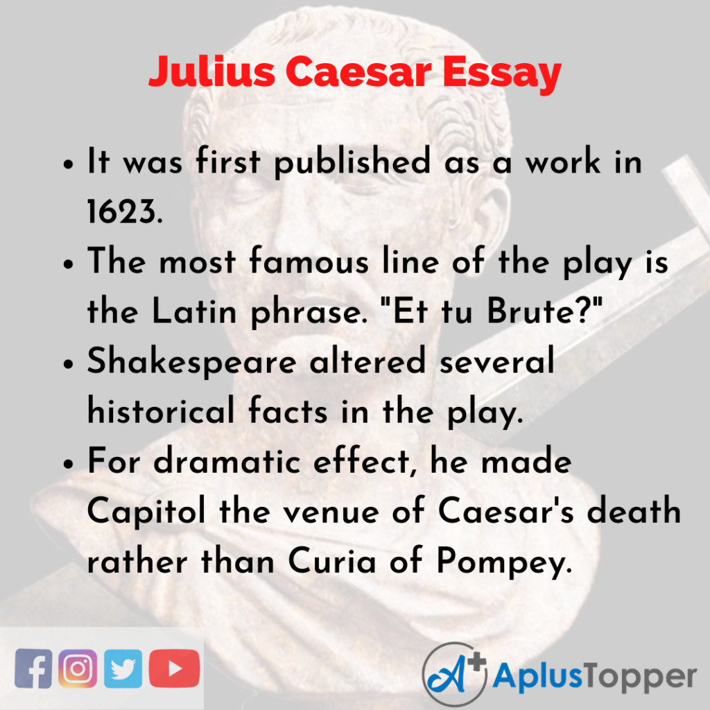 how to write an essay on julius caesar