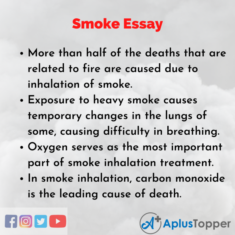 short essay about smoke