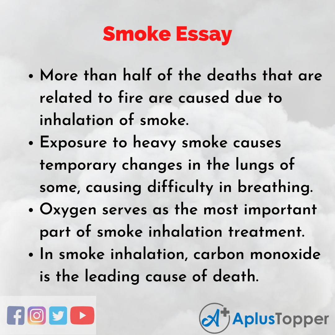 short essay about smoking effects