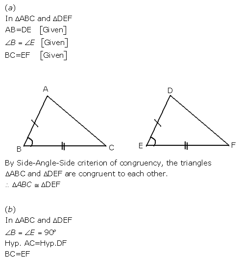 Selina Concise Mathematics Class 9 ICSE Solutions Triangles [Congruency ...